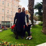 Sanremo 2015, Arisa ed Emma Marrone, le vallette in conferenza stampa con Carlo Conti